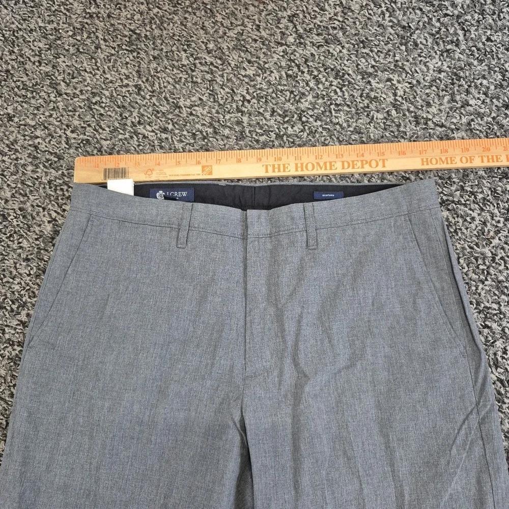 J. Crew Bedford Pants Mens 34x30 Gray Slim Fit Chino Khaki New Cotton